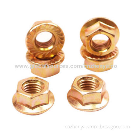 Stainless steel flange nut, DIN6923